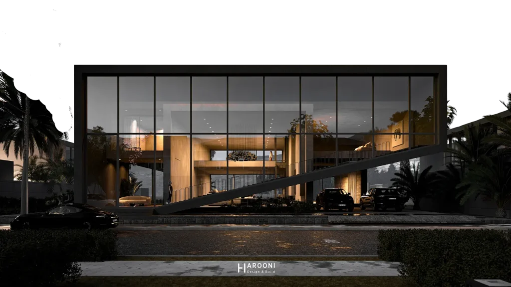 the frame exterior design complete build harooni design UAE - Dubai