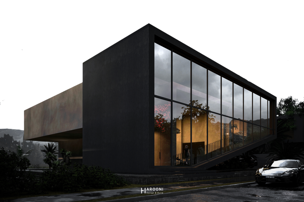 the frame exterior design complete build harooni design UAE - Dubai