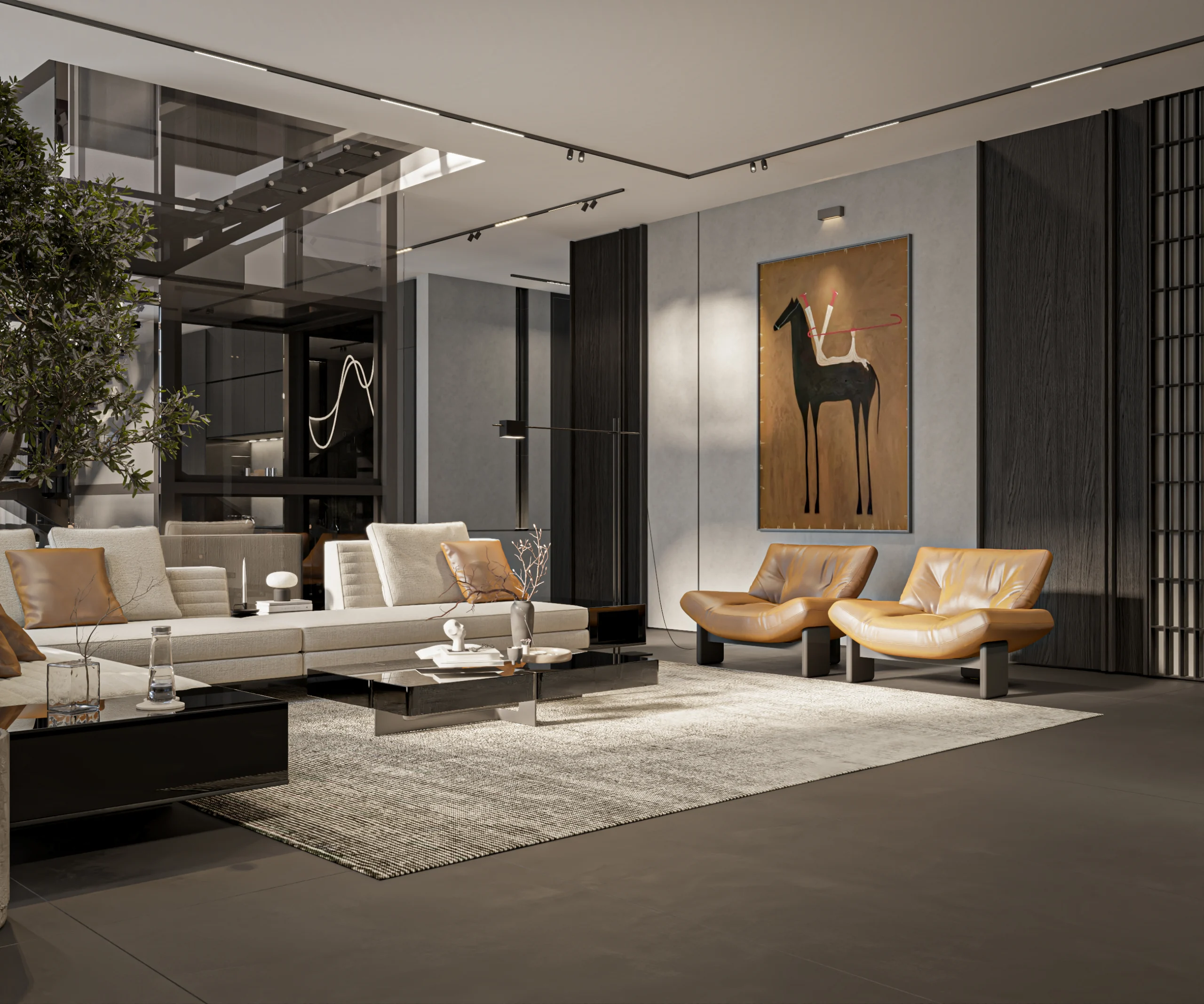 interior design exterior design full build harooni design uae Dubai architecture in Dubai drawing room