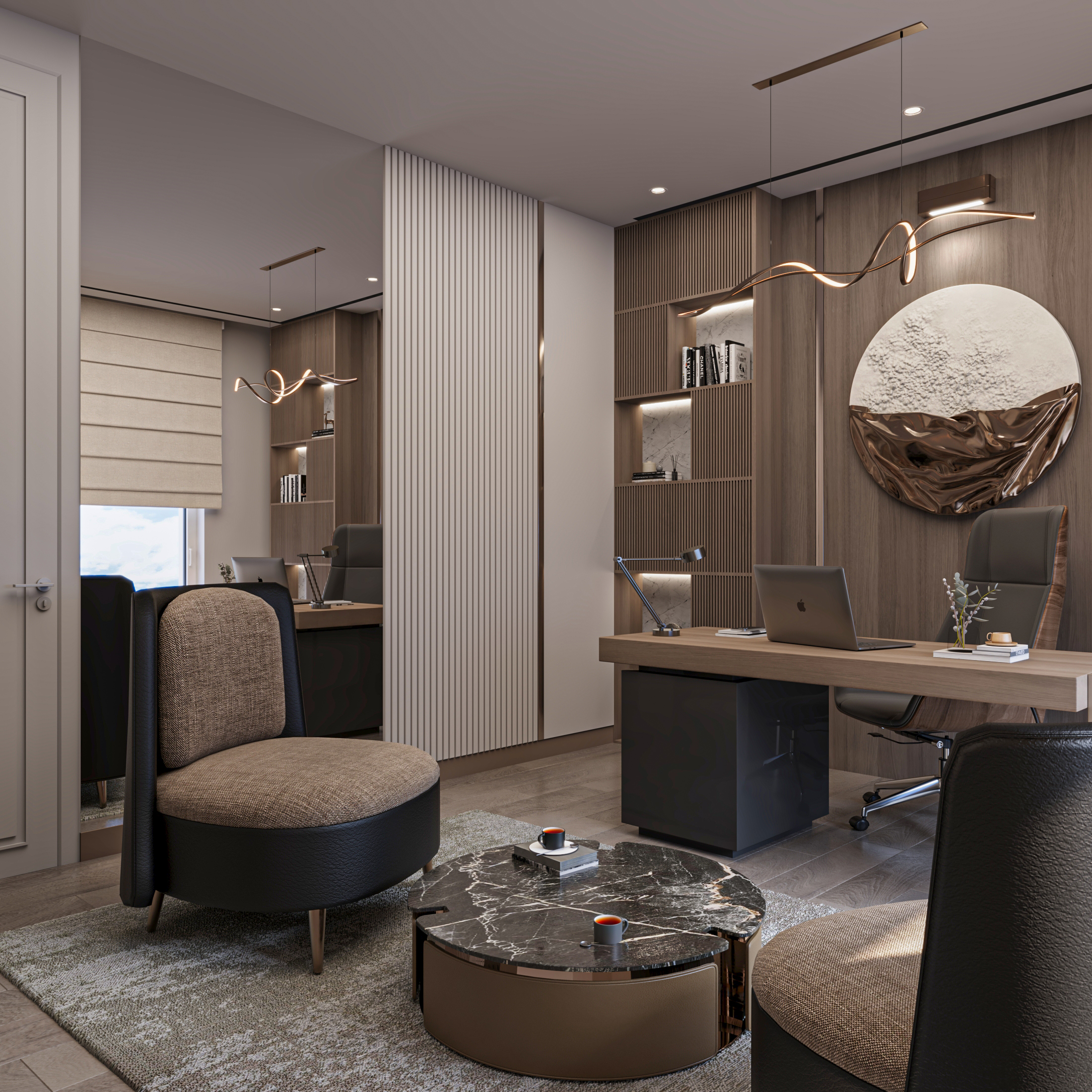 Interior Design Home Office Harooni Design Architecture in Dubai UAE