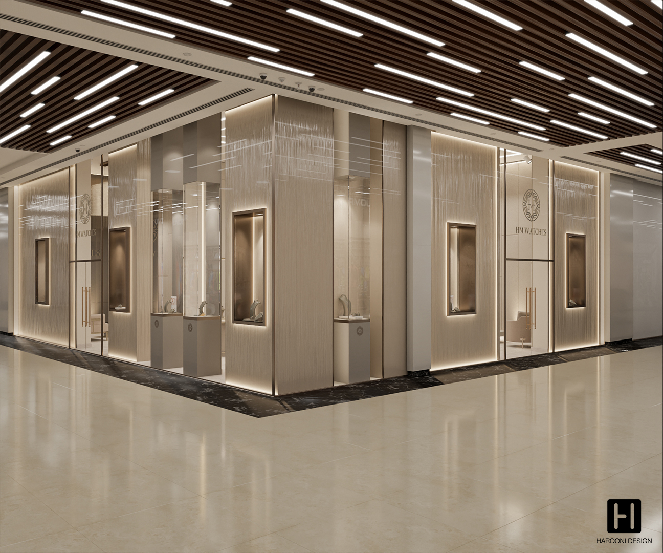 Interior Design Commercial Space Gallery Luxury Design Harooni Design Architecture in Dubai UAE
