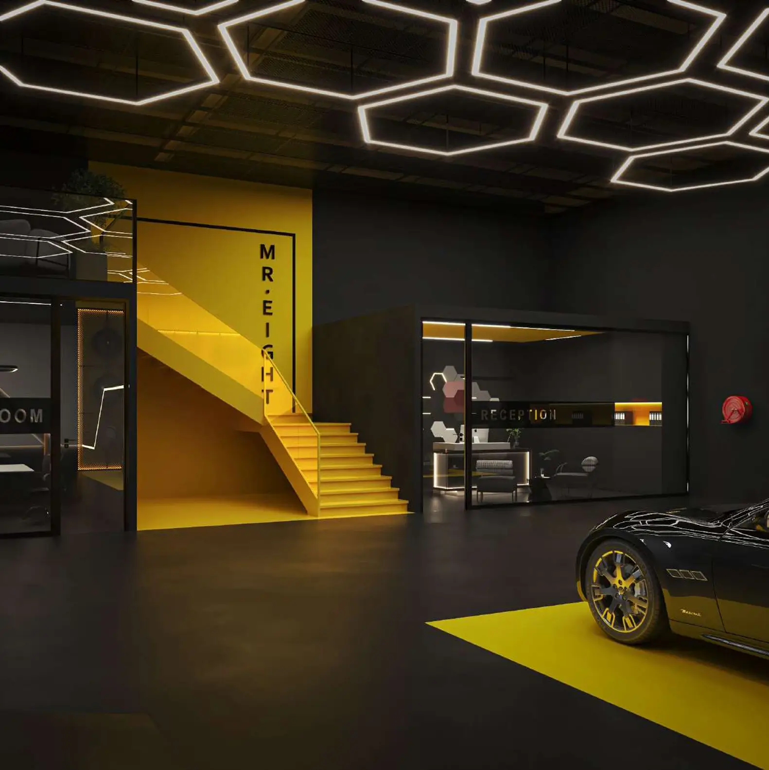 Interior Design Commercial Space Garage Harooni Design Architecture in Dubai UAE