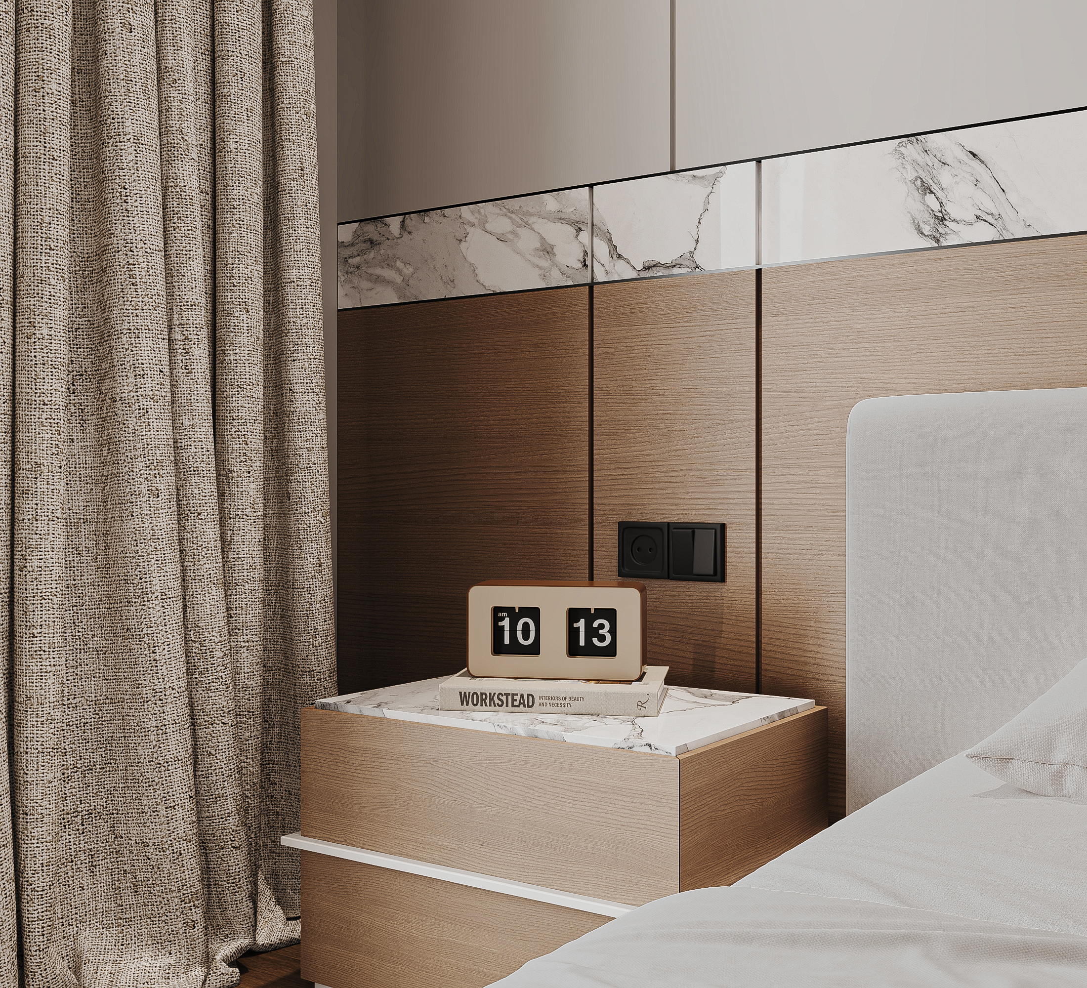 Bedroom Master Bedroom furnish and fit out harooni design Dubai. UAE